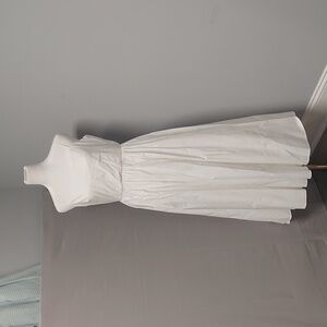 J. Crew Elegant Straple White Dress